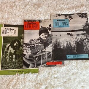 Vintage Mobile-Flame Home News Editions - 1950 & 1951